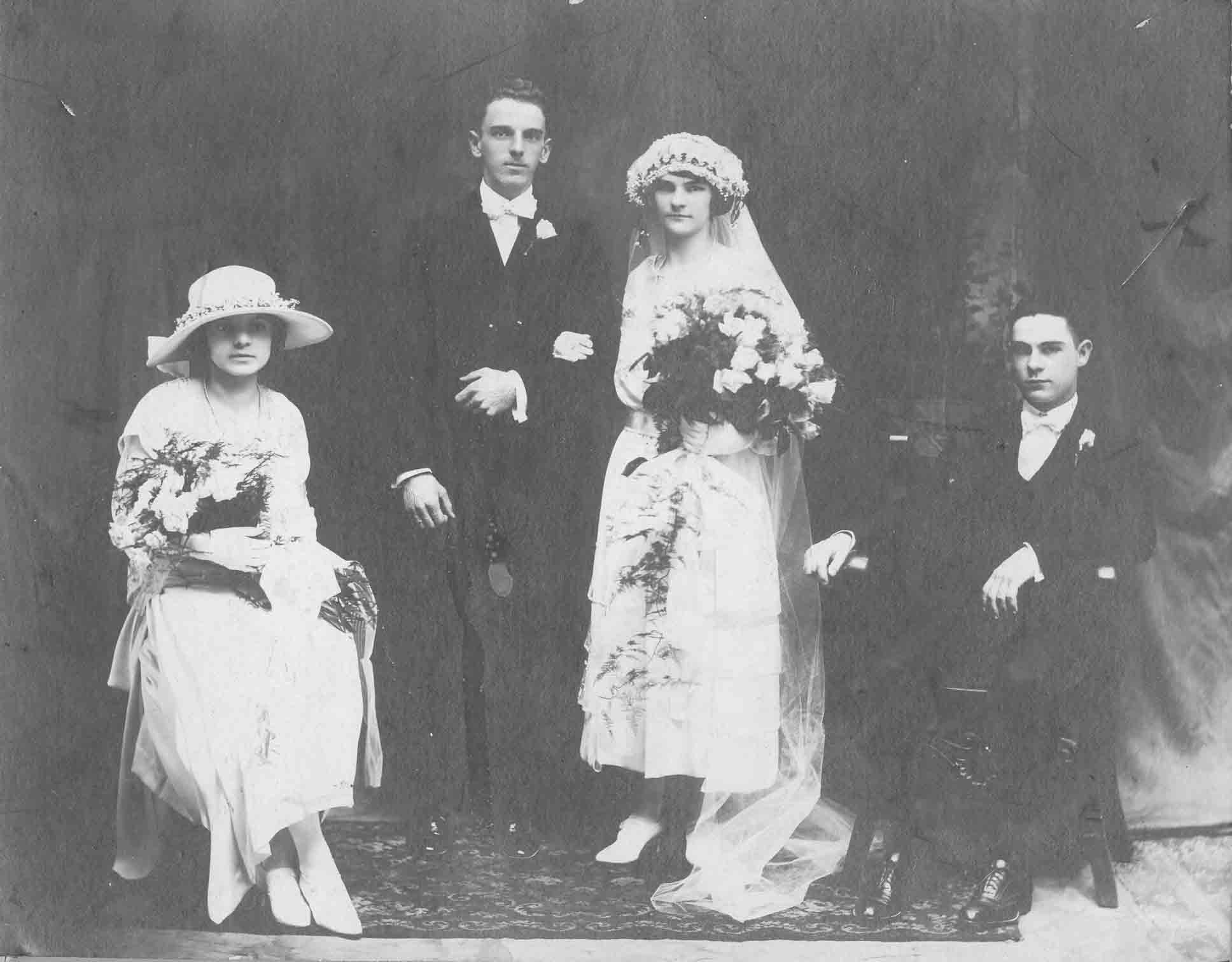 Wedding of John Frederick Trageser and Catherine Mary Wellein 1914
